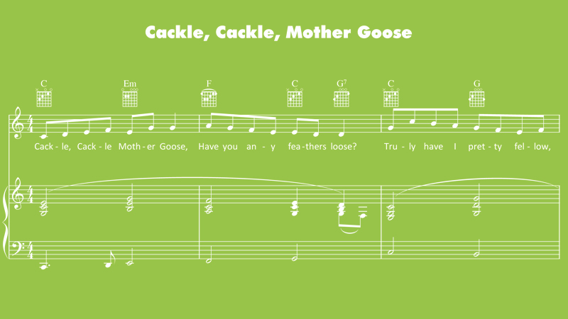 Image for Cackle, Cackle, Mother Goose – Sheet Music