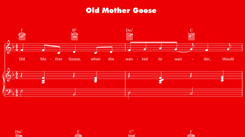 Image for Old Mother Goose – Sheet Music