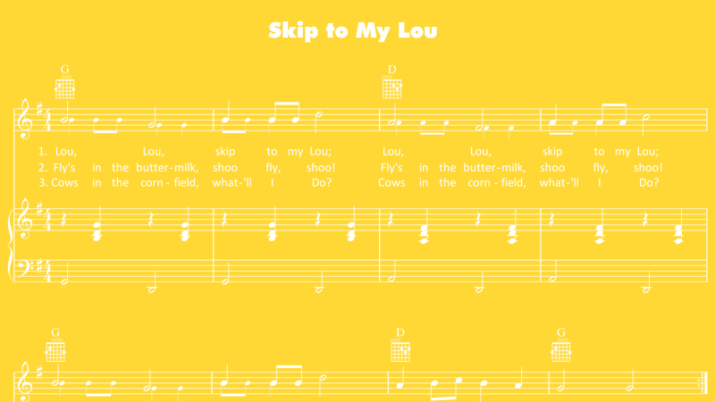 Image for Skip to My Lou – Sheet Music
