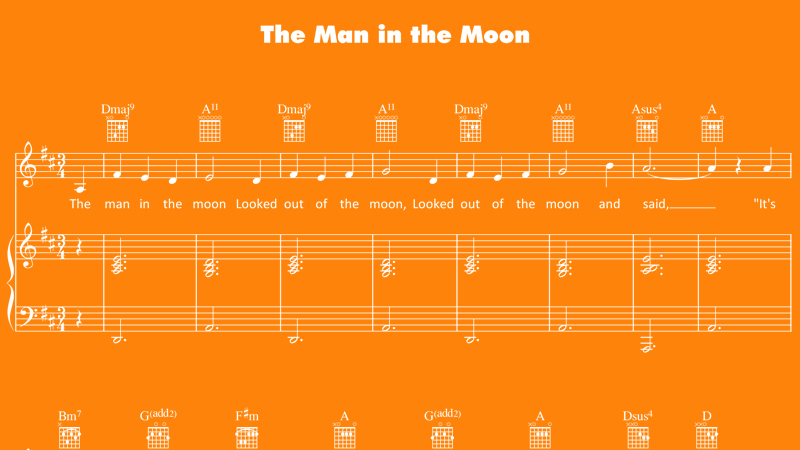 Image for The Man in the Moon – Sheet Music