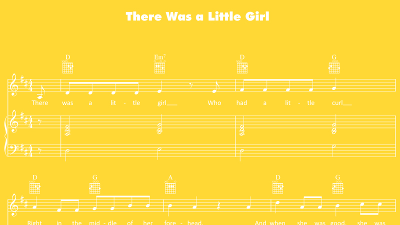 Image for There Was a Little Girl – Sheet Music
