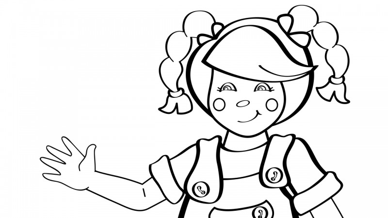 Image for Mary Had a Little Lamb – Coloring Page