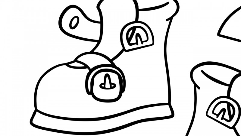 Image for One, Two, Buckle My Shoe – Coloring Page