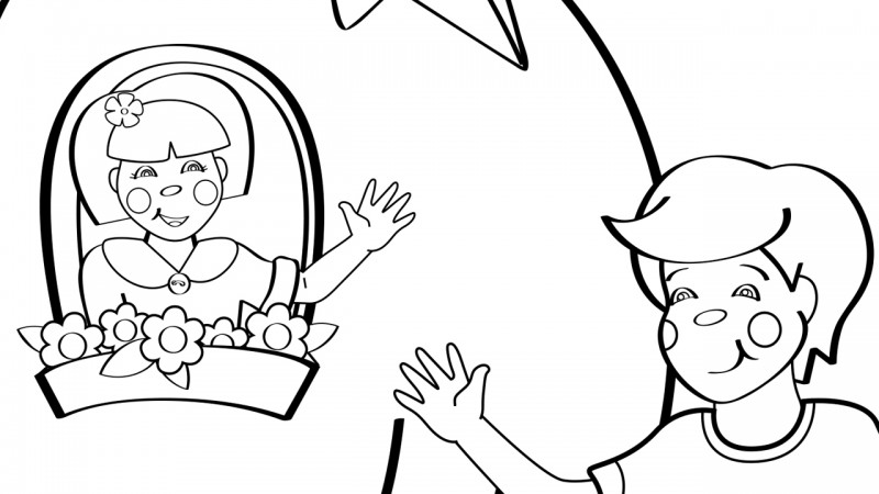 Image for Peter, Peter, Pumpkin Eater – Coloring Page