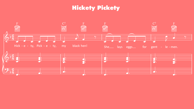 Image for Hickety, Pickety – Sheet Music